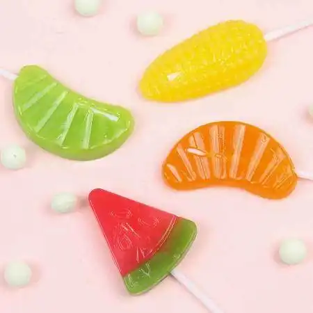 创意可爱水果一族卡通棒棒糖高颜值零食随身携带儿童糖果批发盒装