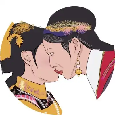 女生手绘头像