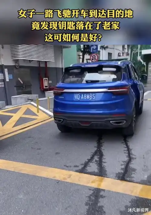 女子开车飞驰到目的地,结果车钥匙落在老家,车子无法启动了