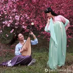 山东滨州万亩海棠盛开美女穿汉服如梦回大唐