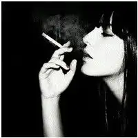 非主流欧美女生黑白头像