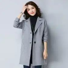 针织宽松大衣