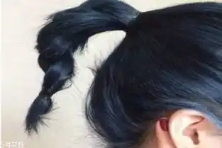 蓝黑色是什么颜色蓝黑色头发图片