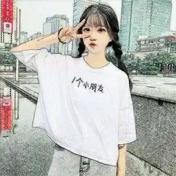 手绘女生头像定格你的美