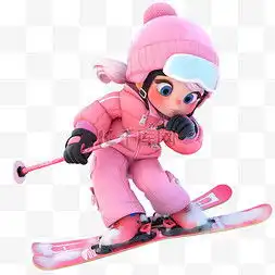 滑雪可爱图片滑雪可爱图片素材免费下载千库网