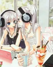 求带耳机的动漫美少女图片,给个网站也行
