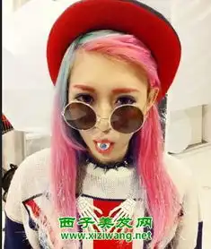 红颜色挑染似的发色今年最个性洋气挑染发色