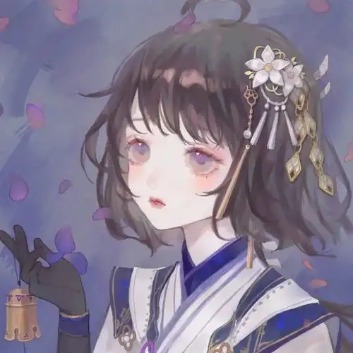 画风绝美动漫女生头像