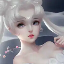 求月野兔3d唯美情侣头像类似这种