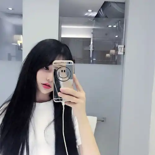 韩系女生欧美半身唯美遮脸镜子照中堆糖,美好生活研究所