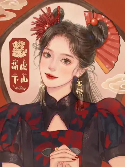 头像16张男女专属2022年头像,愿新年吉祥,虎虎生威