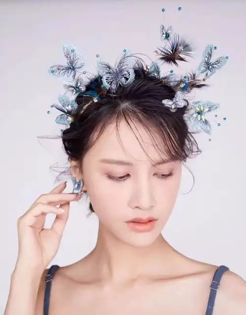 小清新新娘造型,仙气儿十足丘比特婚纱摄影