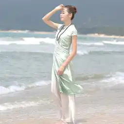 仙气十足的中式连衣裙,既能彰显古风古韵又能hold住时尚潮流