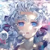 水下女生头像在水里的动漫女生头像
