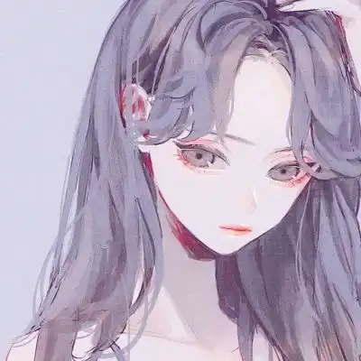 唐崎夜雨手绘插画自截女生头像