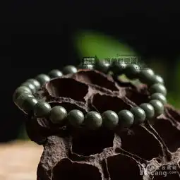 纯天然绿幽灵水晶手链男款饰品聚宝满盆招财事业手串