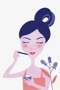 卡通手绘夏季小清新美容护肤设计图片素材psb格式下载动漫人物大全