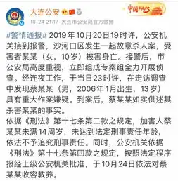 大连警方通报10岁女孩被杀案13岁嫌疑人已被收容教养