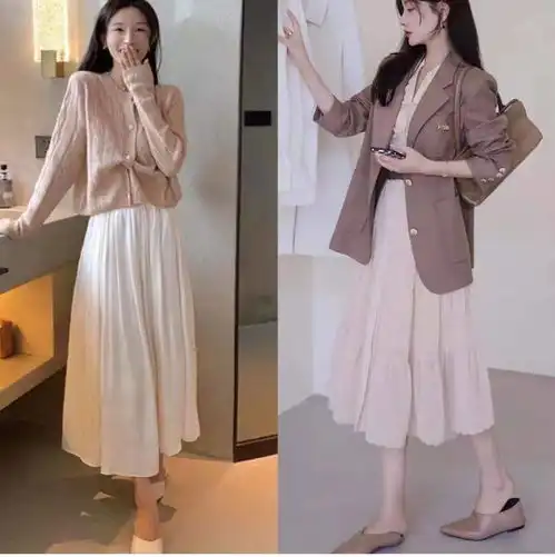 轻熟女性入秋之后,穿针织衫或衬衫更显优雅