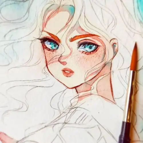 水彩美少女大奉送看着好有绘画欲望啊
