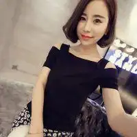 一字肩女生头像