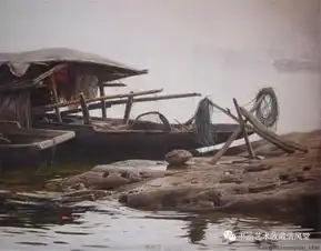 中国油画风吹过花含苞淑女窈窕