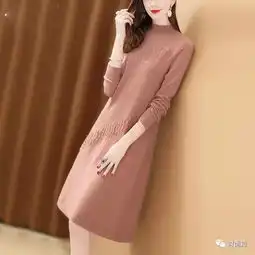 这件裙,叫酒红羊绒裙,670后女人穿比皮草洋气,高雅减龄