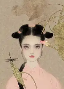 清华才女把词牌名画成美人,张张美得动人心弦