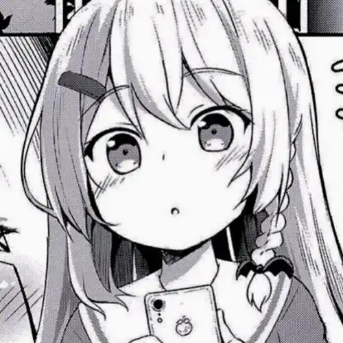 黑白漫画风格女头