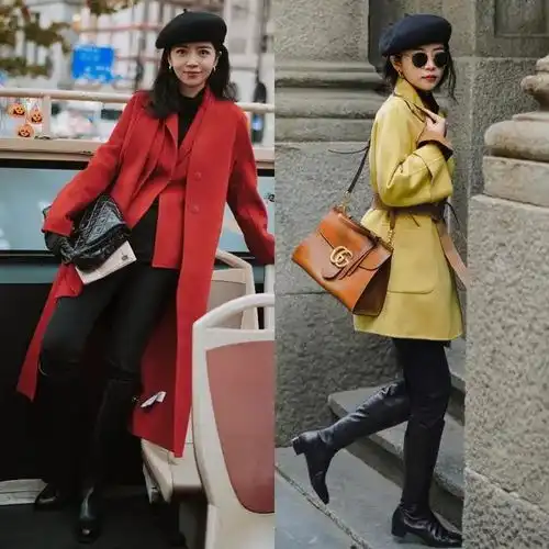 中年女人大衣怎么穿才高级请参考三木母女的穿搭,优雅显气质