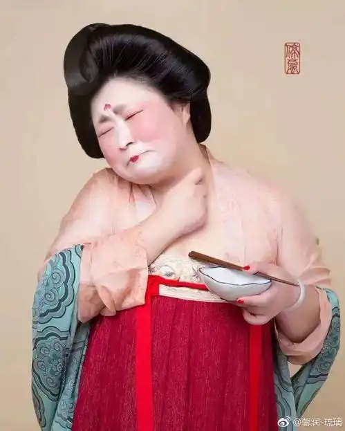 180斤的她将汉服穿出大码style,博物院都为她打call