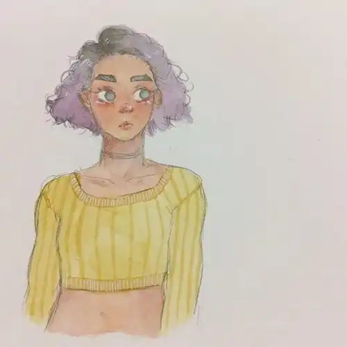 巴西美女插画家凭着绚丽多彩的水彩画实力圈粉15万,笔下古灵精怪的少女美呆了