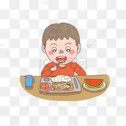 吃饭简笔画图片吃饭简笔画图片素材免费下载千库网