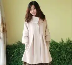 免费诚招淘宝代理加盟一件代发淑女高雅百搭显瘦呢子大衣价格厂家图片