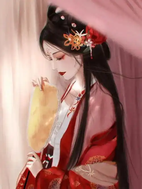 高清壁纸古风手绘美女