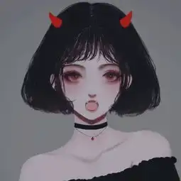 二次元动漫风女头次次回头,满是遗憾