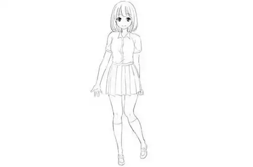 怎样画制服
