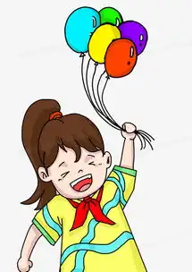 儿童节手绘小女孩元素png图片素材免费下载psd格式熊猫办公