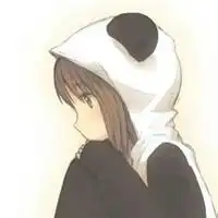求图一个女生带着熊猫帽子有没有另一张照片呢有没有男生版的
