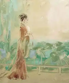 中国油画大师作品中的东方美女