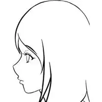 简笔画侧脸小女孩头像超萌微信头像图片大全