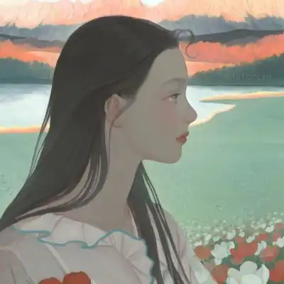 唐崎夜雨好看的二次元女生头像