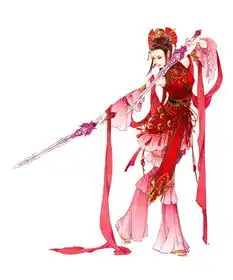 求古风白衣和红衣女子图片