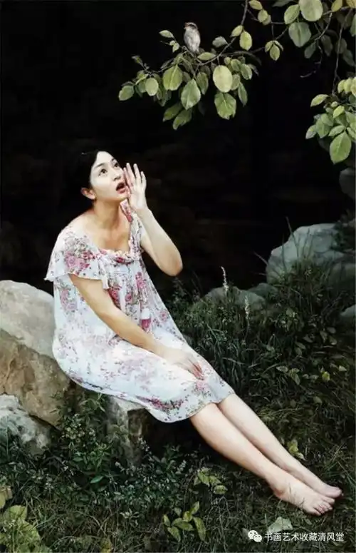 中国油画花儿与纯朴大地