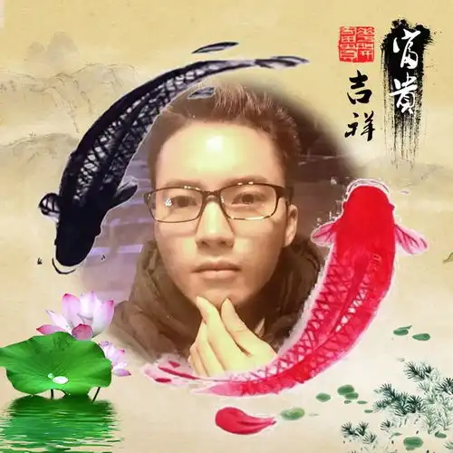 你的头像该换了,20张水墨传统中国风头像,锦鲤送福