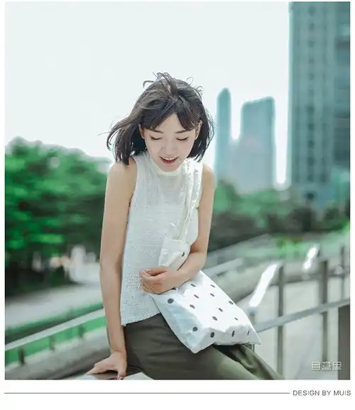 目意思原创白色手绘波点帆布包日韩文艺小清新女式单肩环保包袋