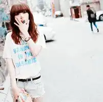 非主流可爱女生头像你晴雨般的笑容