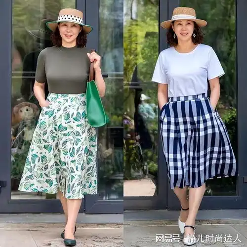女人不管多大年纪,夏季穿裙子要过膝盖,穿裤子要宽松才优雅