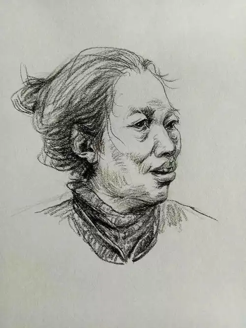这96张速写头像,拿去临摹,不用客气......