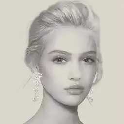 细腻又美丽的素描头像,充满了故事感